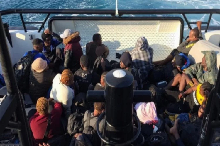 Marmaris'te 41 kaçak göçmen kurtarıldı