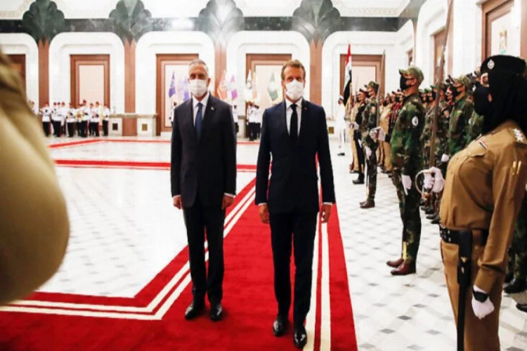 Macron: Dış müdahaleler Irak'ı zayıflatabilir