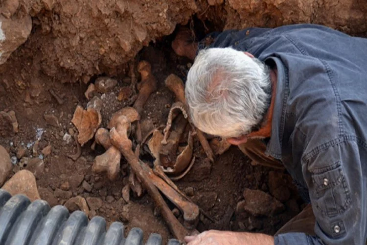 Kars'ta insan kemiği ve eski askeri mühimmat bulundu