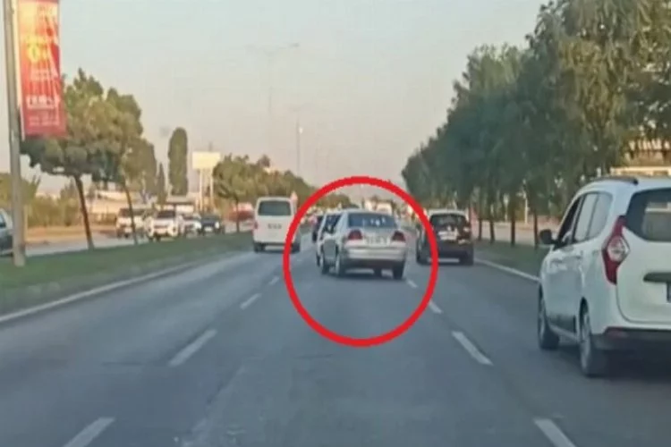 Bursa'da trafikte makas terörü!