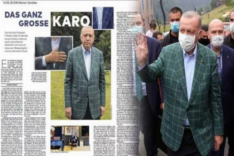 Erdoğan'ın 'ekose ceketleri' Alman gazetesinde