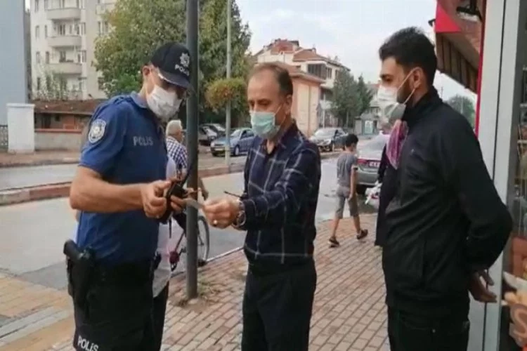 Bursa'da maskesiz vatandaşa emniyet müdürüne yakalandı!