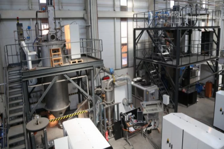 Bursa'da kurulu firma titanyum ve alüminyum tozu makinesi üretti
