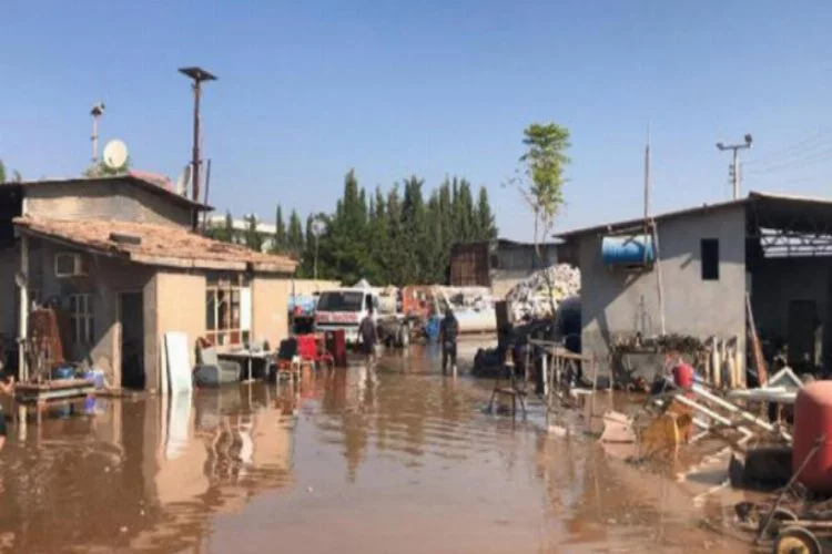 Suruç'ta bazı mahalleleri su bastı