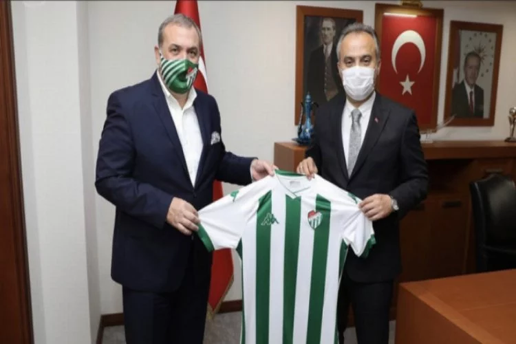 Bursaspor'dan, Bursa Büyükşehir Belediye Başkanı Aktaş'a ziyaret