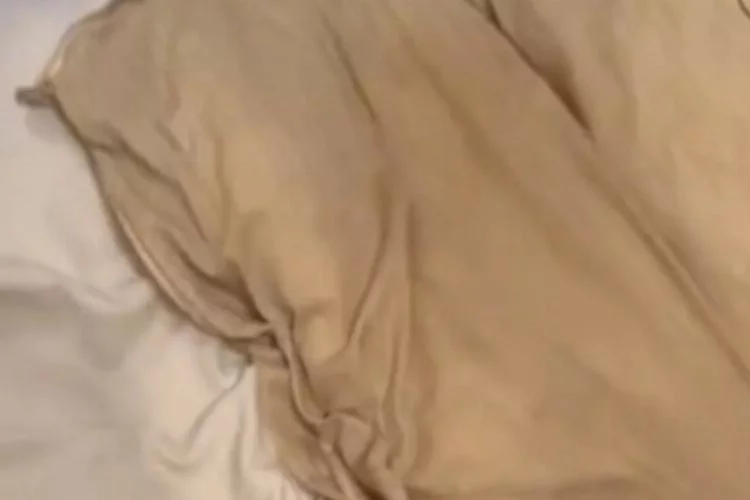 Mide bulandırıcı anlar: Erkek arkadaşının 10 yıldır yıkamadığı yastığı yıkadı!