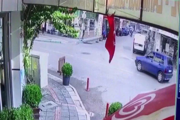 Bursa'da inanılmaz olay...Kapı açıldı çocuk böyle düştü
