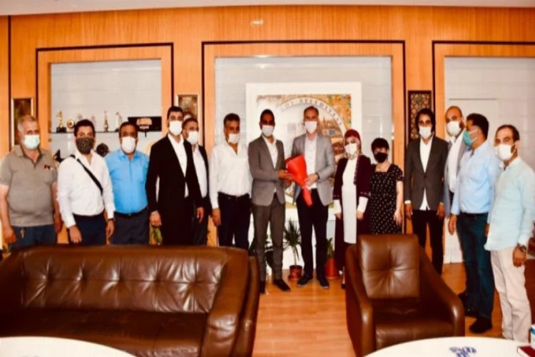 Bursa'da Milli Beka Hareketi'nden Başkan Taban'a ziyaret