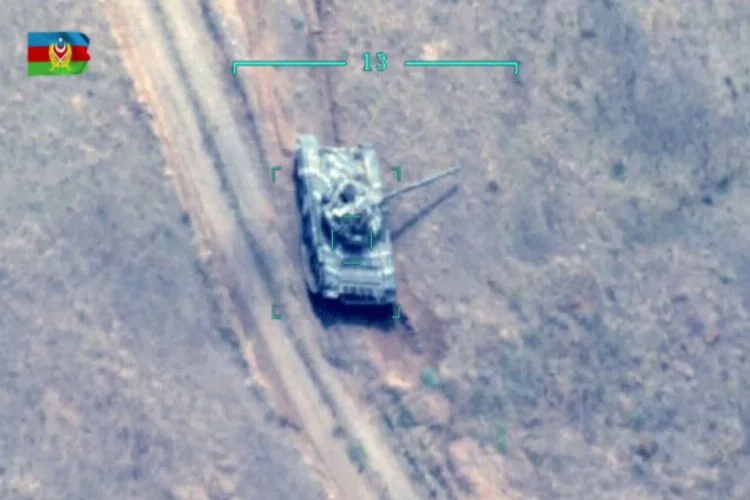 Azerbaycan 2 tankı böyle imha etti!