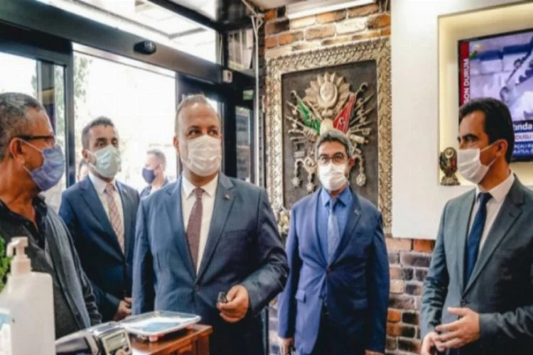 Bursa Valisi Canbolat, Kestel'de virüs denetimine katıldı