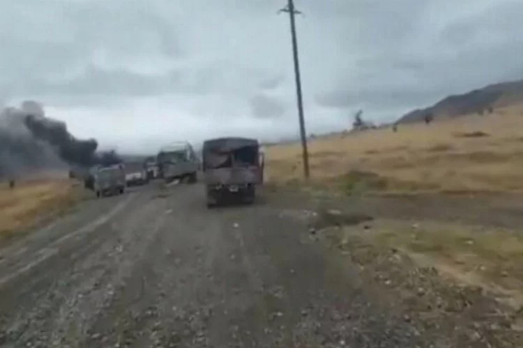 Ermenistan askerleri araçlarını bırakıp kaçtı!