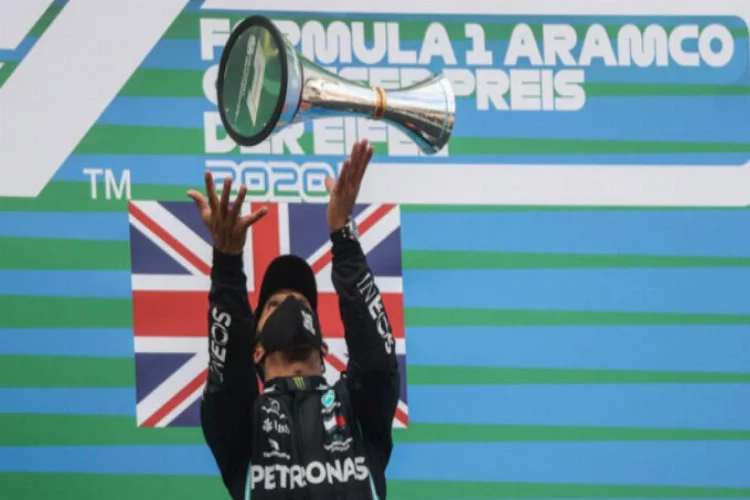 Formula 1 Eifel GP'de kazanan Hamilton
