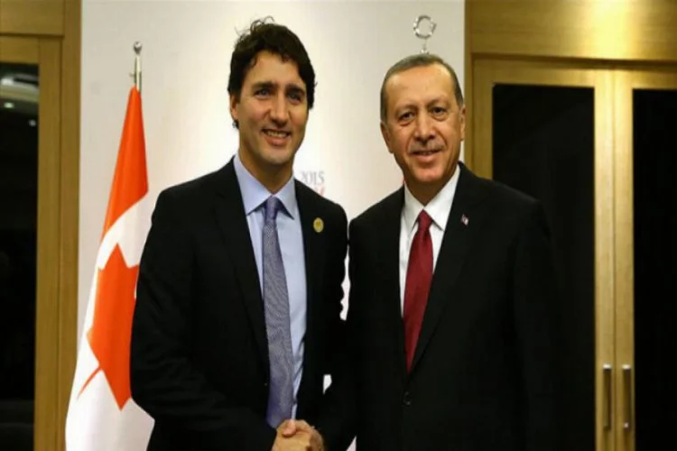 Erdoğan, Kanada Başbakanı Justin Trudeau ile görüştü