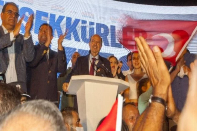 KKTC'nin yeni Cumhurbaşkanı Ersin Tatar'dan zafer konuşması!