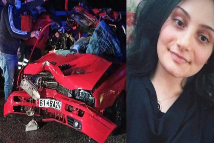 TIR'a çarpan otomobildeki Selin öldü, erkek kardeşi yaralı