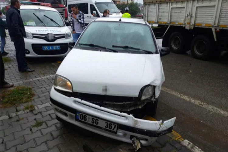 Samsun Çarşamba'da kaza: 1 yaralı