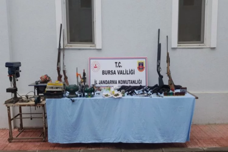 Bursa'da kaçak silah imalathanesine yönelik operasyon