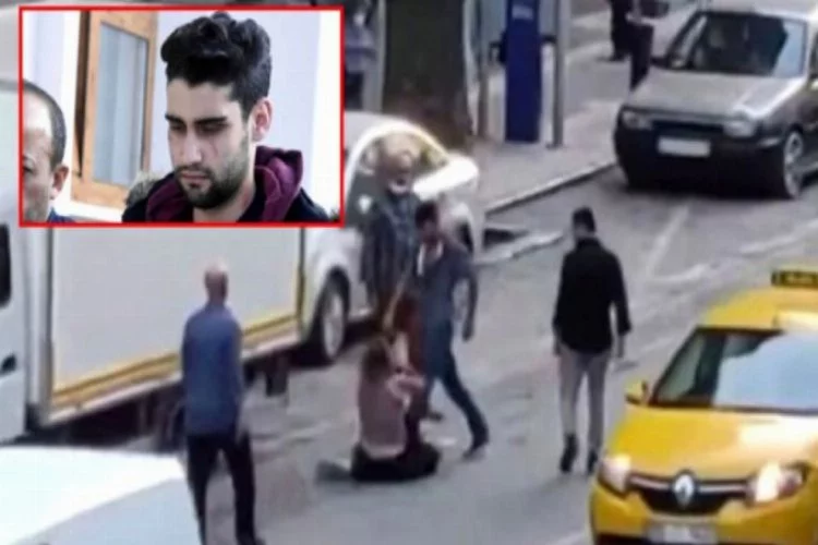 İzmir'de yolun ortasında kadını döven şahsa kimse müdahale etmedi!