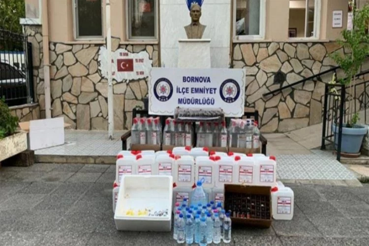 İzmir'de sahte içki satan kokoreççiye operasyon
