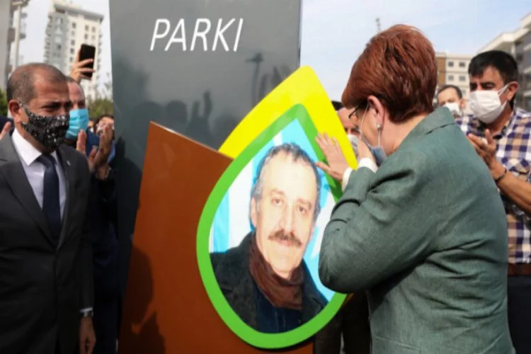 Akşener, İzmir'de ağabeyinin ismini taşıyan parkı açtı, duygusal anlar yaşadı