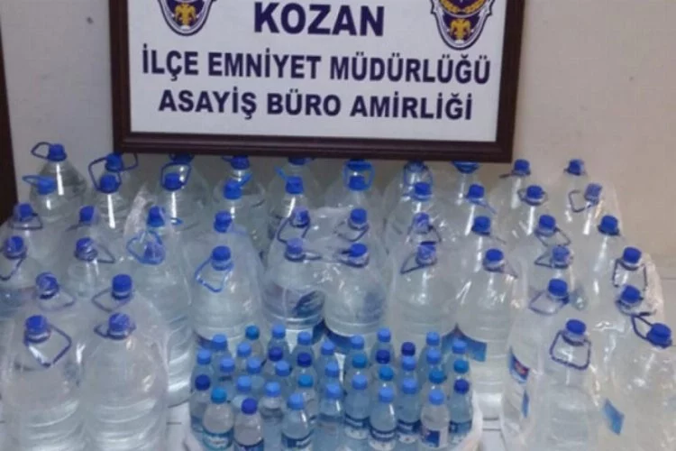 Adana'da operasyon! Çok sayıda kaçak içki ele geçirildi