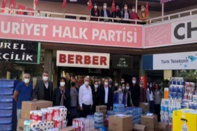 Bursa'da CHP Nilüfer'den İzmir'e yardım eli