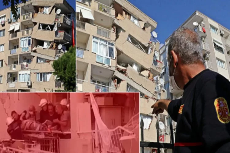 İzmirdeki depremde inanılmaz anlar: Onları görünce...