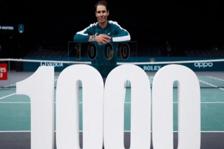İspanyol tenisçi Nadal "1000'ler kulübü"ne girdi