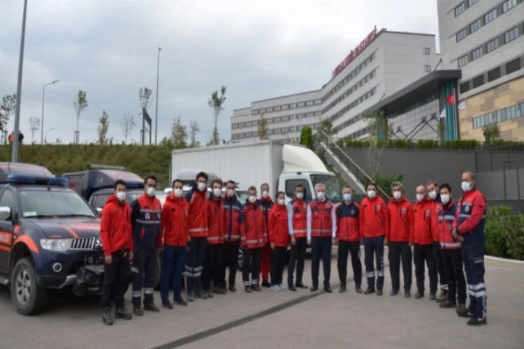 UMKE ekibi İzmir'den Bursa'ya döndü