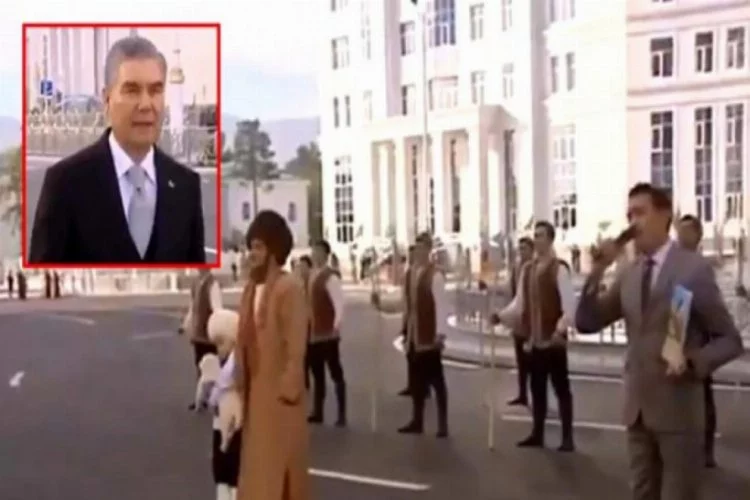 Türkmenistan Cumhurbaşkanı köpeği için 6 metrelik heykel diktirdi