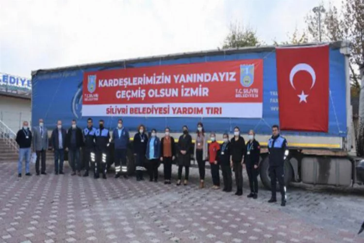 Silivri'den İzmir'e ikinci yardım TIR'ı yola çıktı