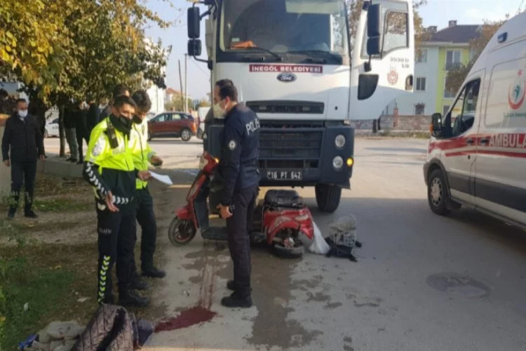 Bursa'da kamyonun altında kalan yaşlı adam ağır yaralandı