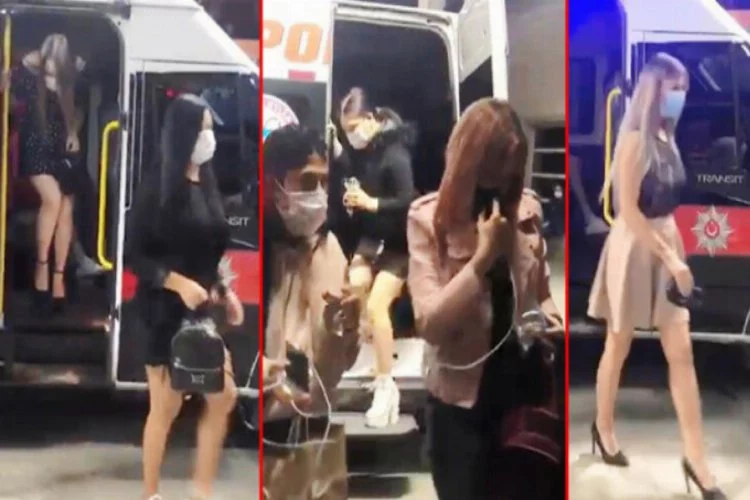Çalışma izni olmayan 8 yabancı uyruklu kadın yakalandı!