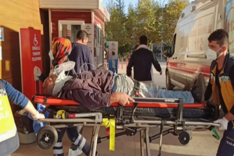 Bursa'da başına tomruk düşen işçi ağır yaralandı