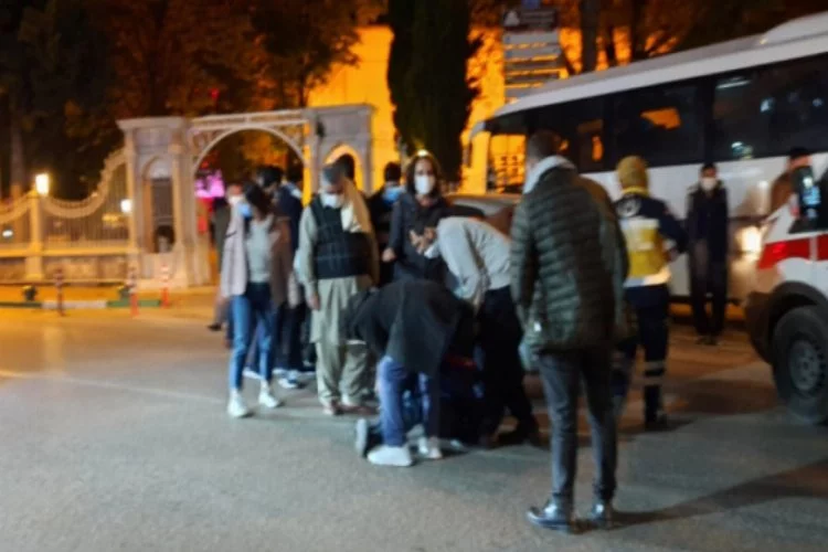 Bursa'da yaya geçidinde turiste araç çarptı