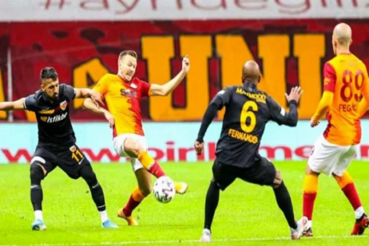 Galatasaray, evinde Kayserispor ile 1-1 berabere kaldı