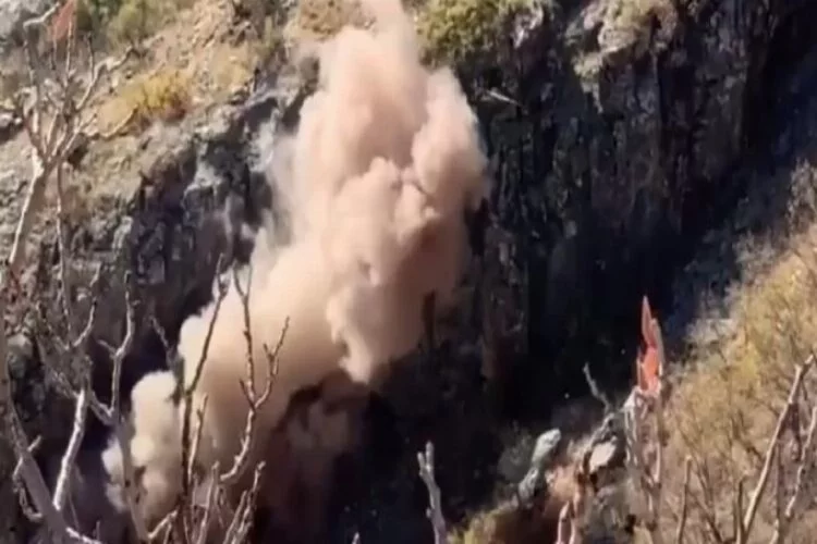 Bitlis'te, teröristlere ait tek odalı 3 mağara tespit edildi