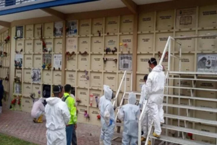 Ekvador'da koronavirüsten ölenleri mezardan çıkarıyorlar!