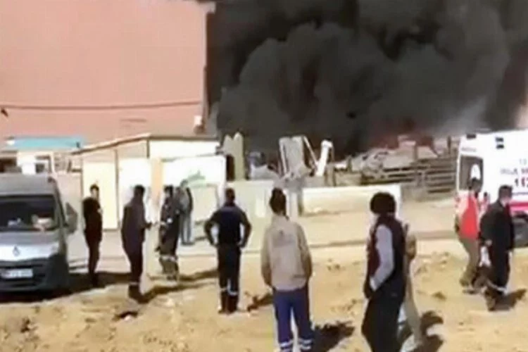 Ankara'da iş yerinde yangın paniği