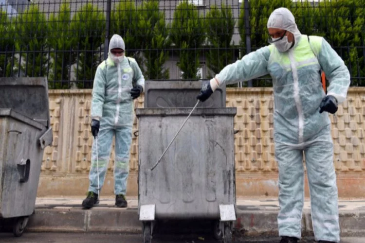 Bursa'da 500 bin nokta dezenfekte edildi