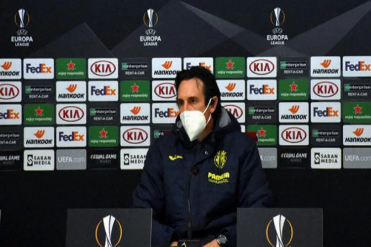 Villarreal Teknik Direktörü Emery: 'Yarınki maç kritik, elimizden geleni yapacağız'