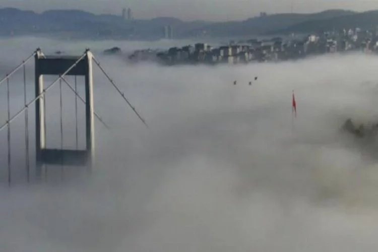 Büyüleyen sis manzarası fotoğraflandı