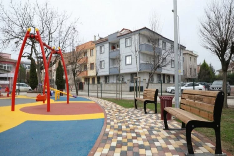 Bursa İnegöl'de Kemalpaşa Mahallesi'nde yenilenen park hizmete girdi