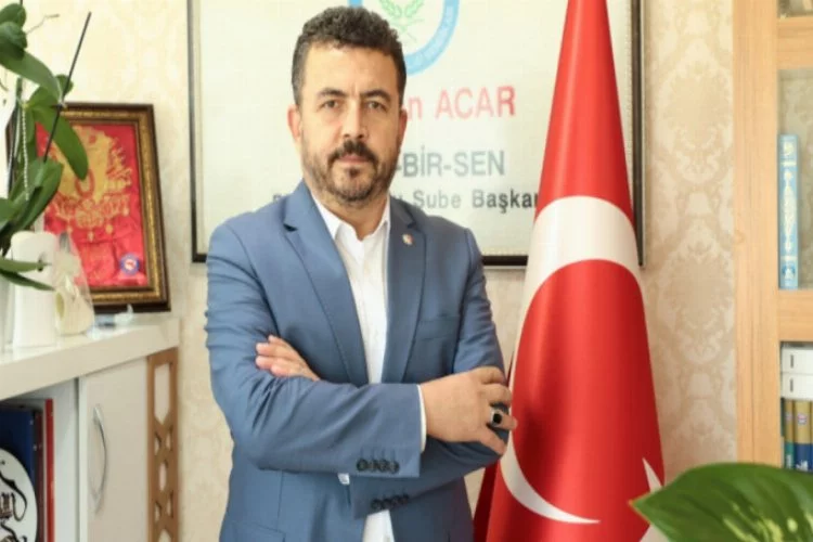 Eğitim-Bir-Sen Bursa 1 No'lu Şube Başkanı Acar'dan Mehmet Akif Ersoy mesajı