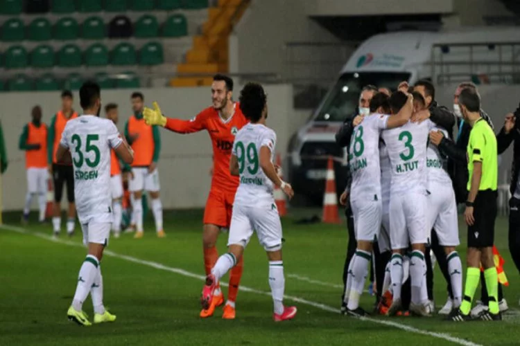 Giresunspor son 5 maçta gol yemeden galip oldu