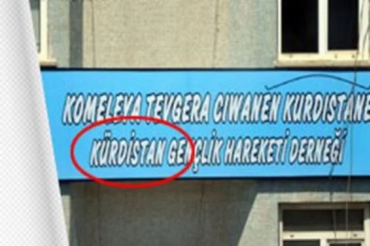 Türkiye sınırları içinde Kürdistan tabelası
