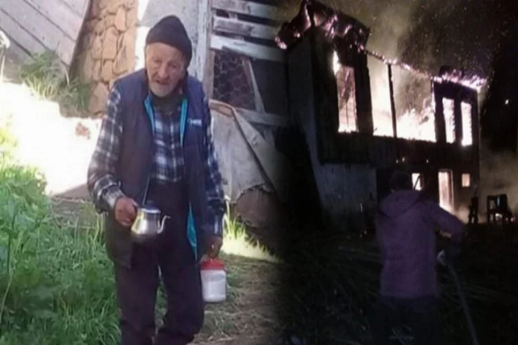 Ev yandı, 90 yaşındaki can verdi