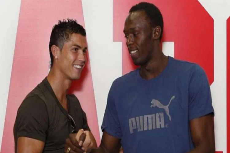 Usain Bolt, Ronaldo ile aynı takımda olmak istiyor