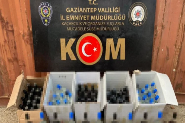 Gaziantep'te sahte içki operasyonu: 3 gözaltı