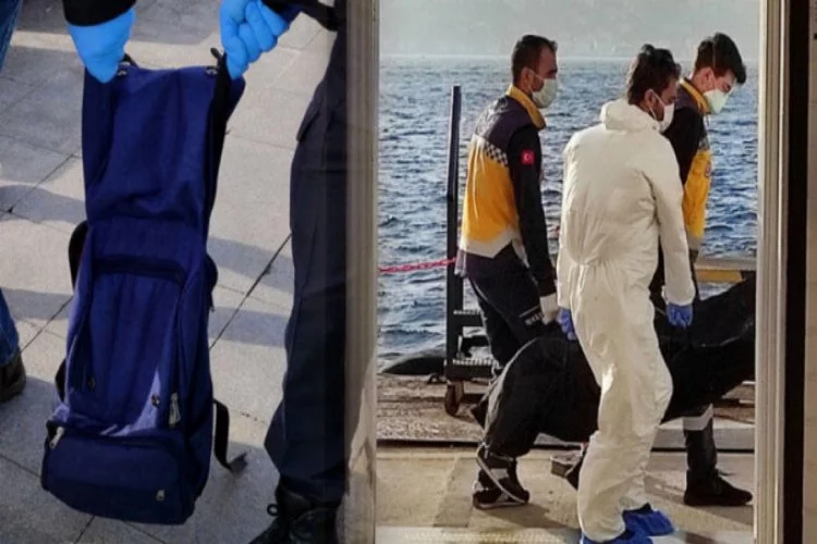 Beşiktaş'ta çantasına taş doldurup denize atladı